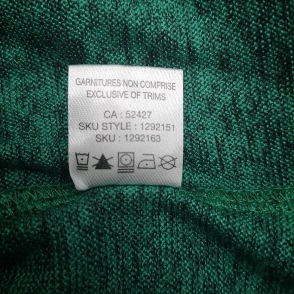 2 Dye 4 Ladies Size XL Bright Green Sweater with Lace Detail on Shoulders - Picture 7 of 10